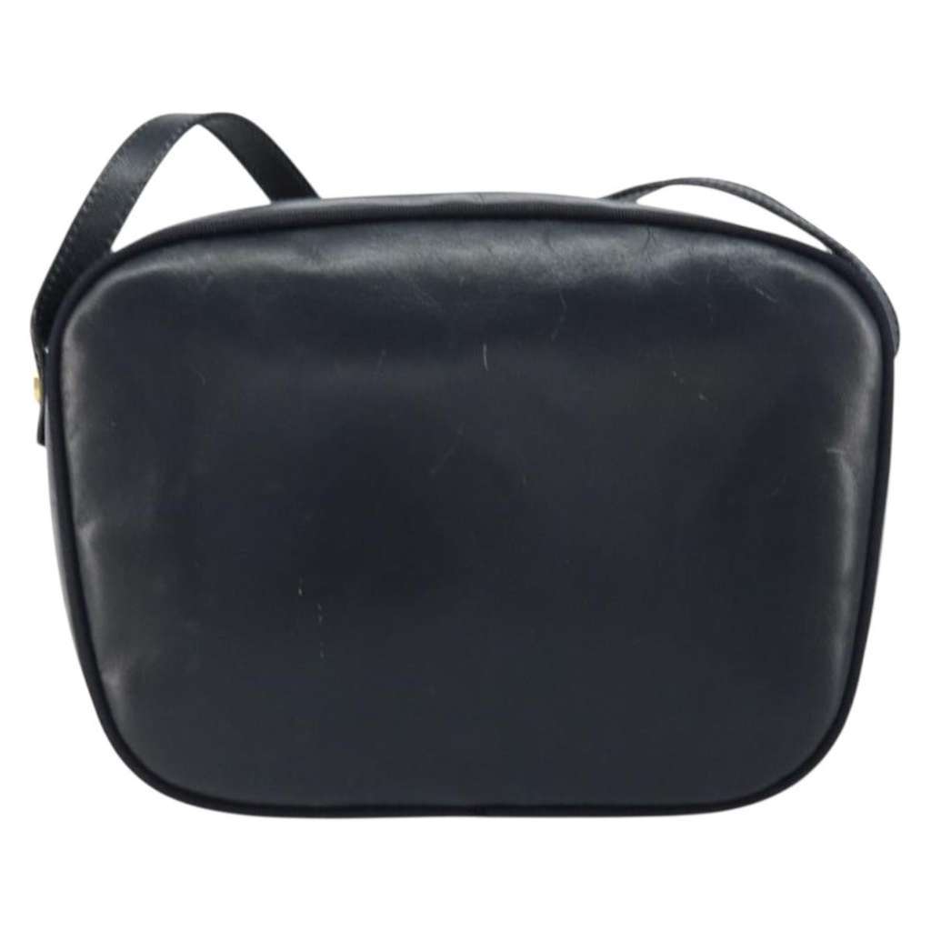 Salvatore Ferragamo Vala Shoulder Bag Navy Leather Good condition - Back View