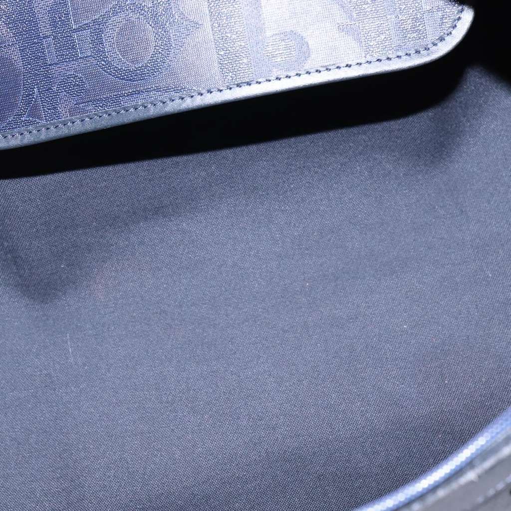 Christian Dior Lady Dior Boston Bag Navy Canvas Good condition - Box View