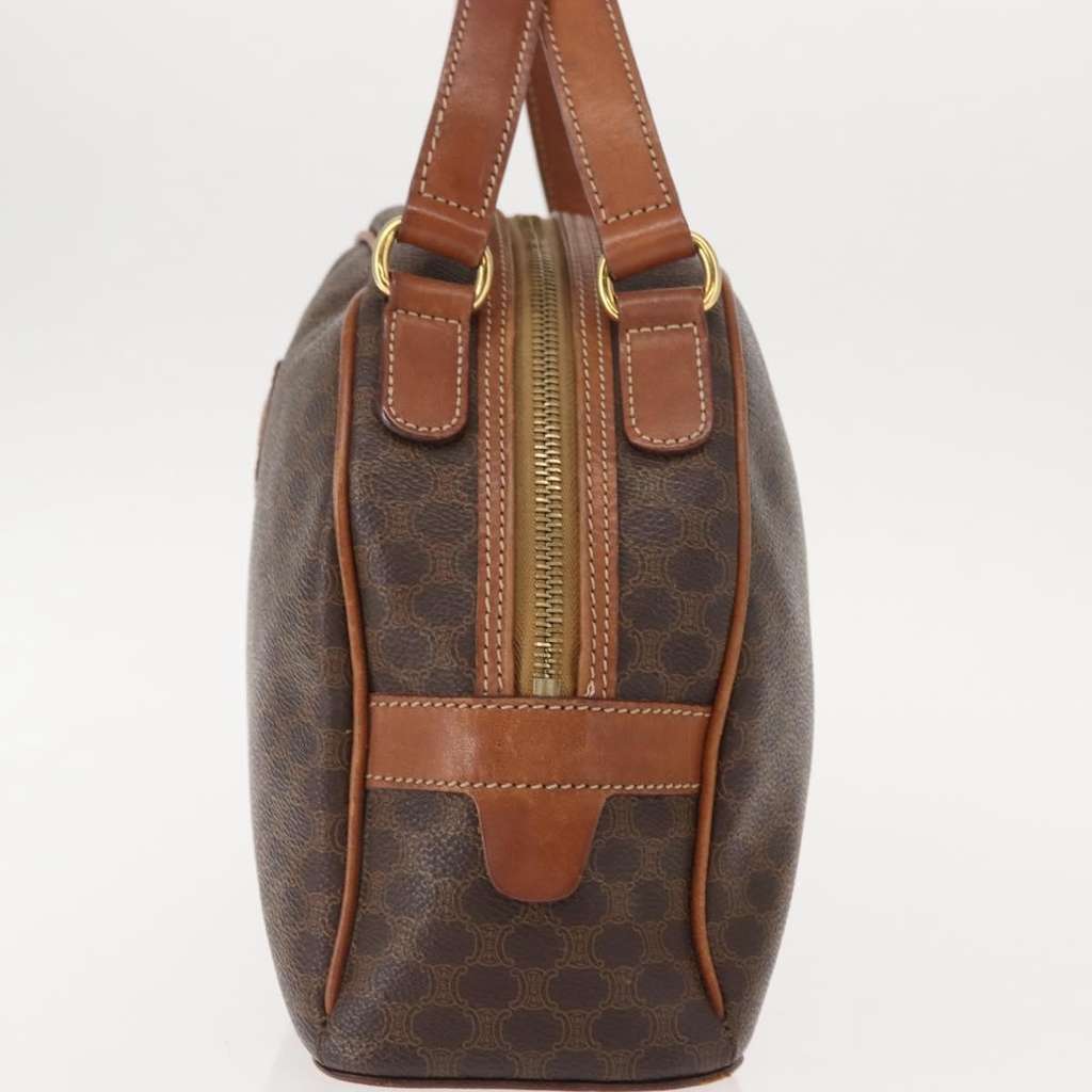 Celine Vintage Macadam Handbag Brown Canvas Good condition - Inside View