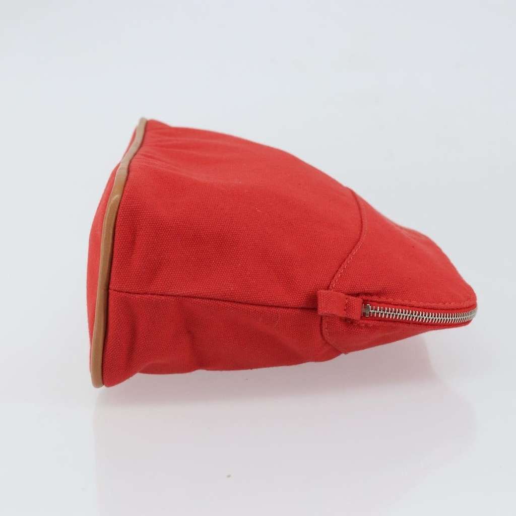 Hermès Bolide Travel Pouch Red Canvas Good condition - Inside View