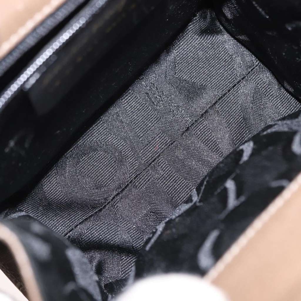 Salvatore Ferragamo Gancini handbag Beige Leather Good condition - Box View