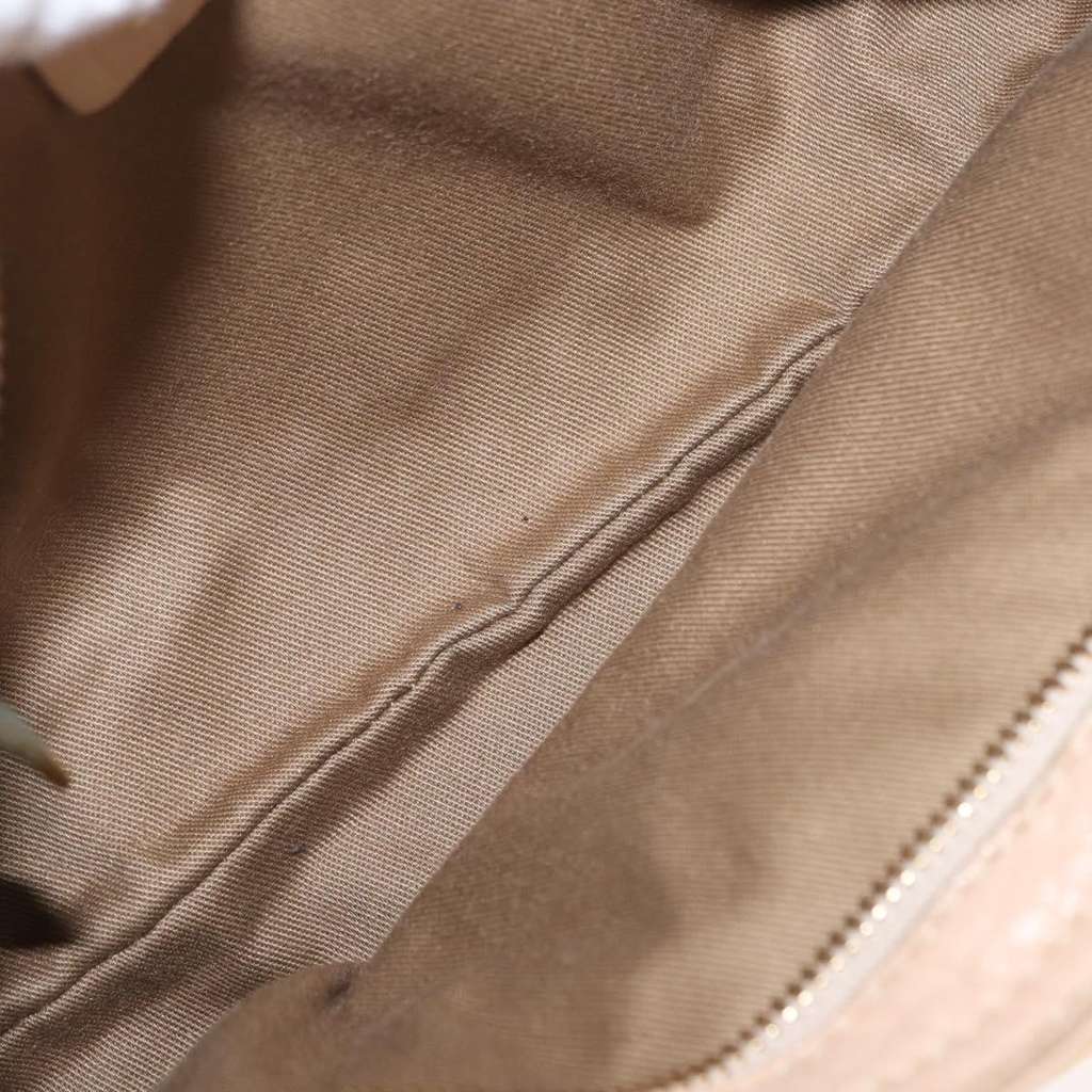 Salvatore Ferragamo Gancini handbag Beige Leather Good condition - Box View