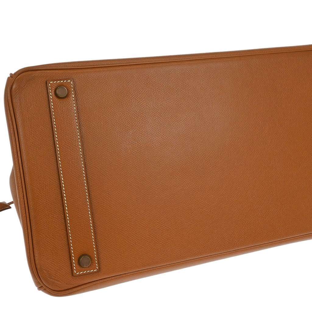 Hermès Birkin Handbag Gold Leather Good condition - Inside View