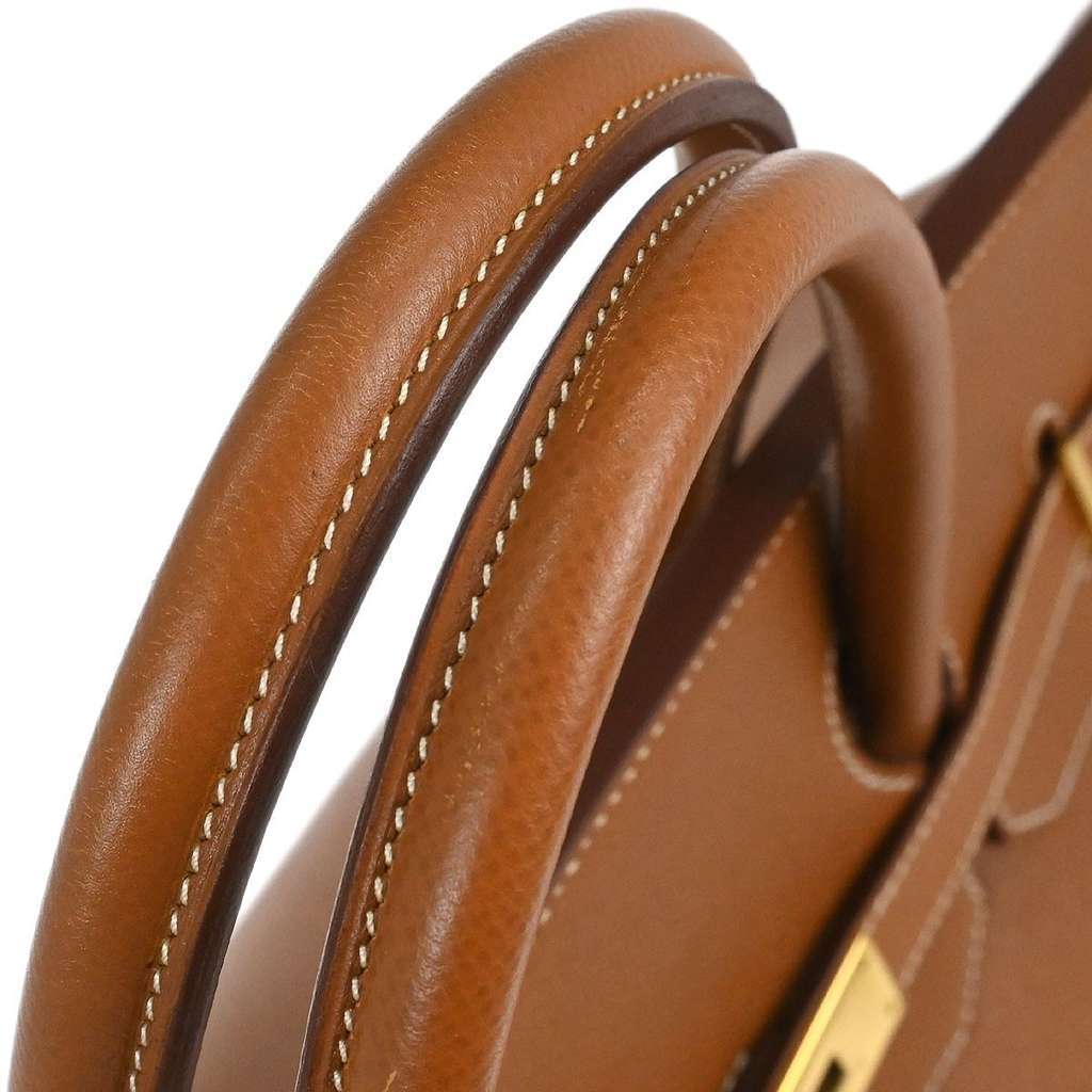 Hermès Birkin Handbag Gold Leather Good condition - Box View