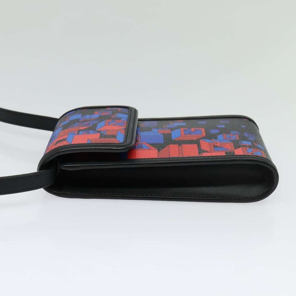 Gucci Flap Square Shoulder Bag Black Canvas Good condition - Inside View