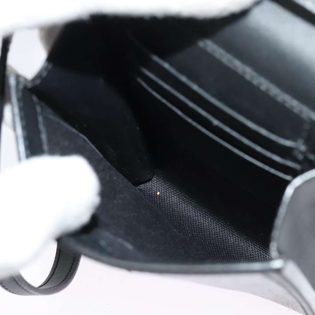 Gucci Flap Square Shoulder Bag Black Canvas Good condition - Box View