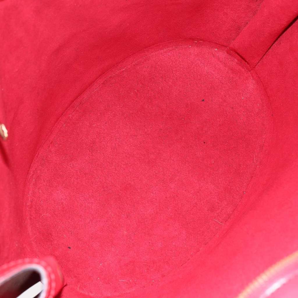 Louis Vuitton Saint Jacques Handbag Red Leather Good condition - Box View