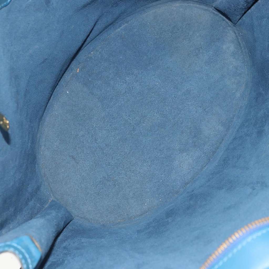 Louis Vuitton Saint Jacques Handbag Blue Leather Fair condition - Box View