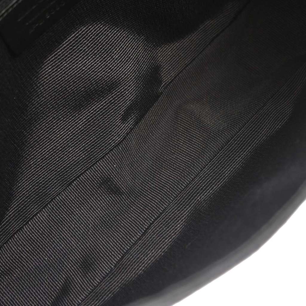 Salvatore Ferragamo Gancini Shoulder Bag Black Canvas Good condition - Inside View