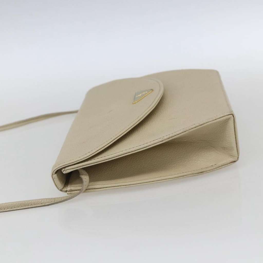 Saint Laurent Vintage Shoulder Bag Ecru Leather Fair condition - Inside View