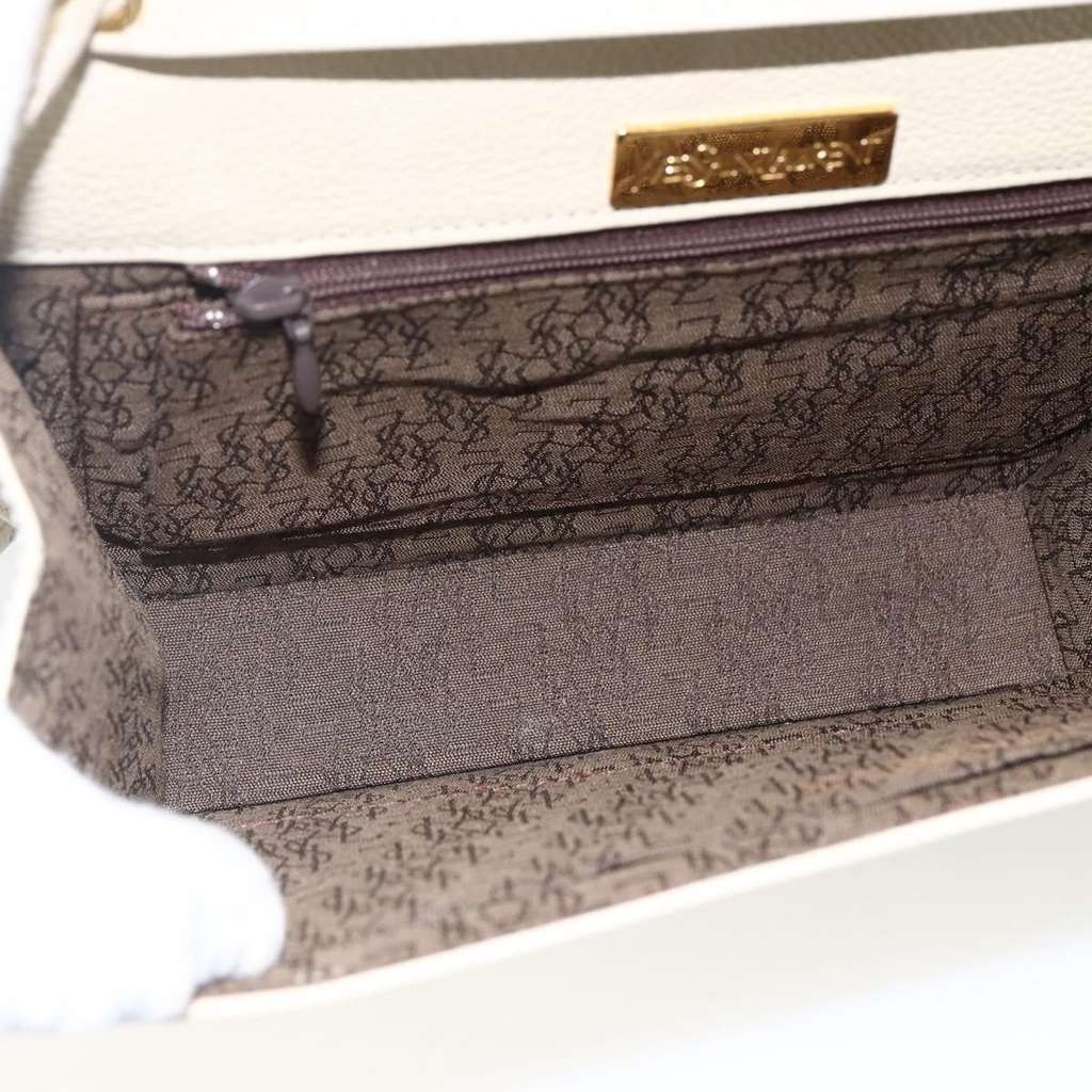 Saint Laurent Vintage Shoulder Bag Ecru Leather Fair condition - Box View