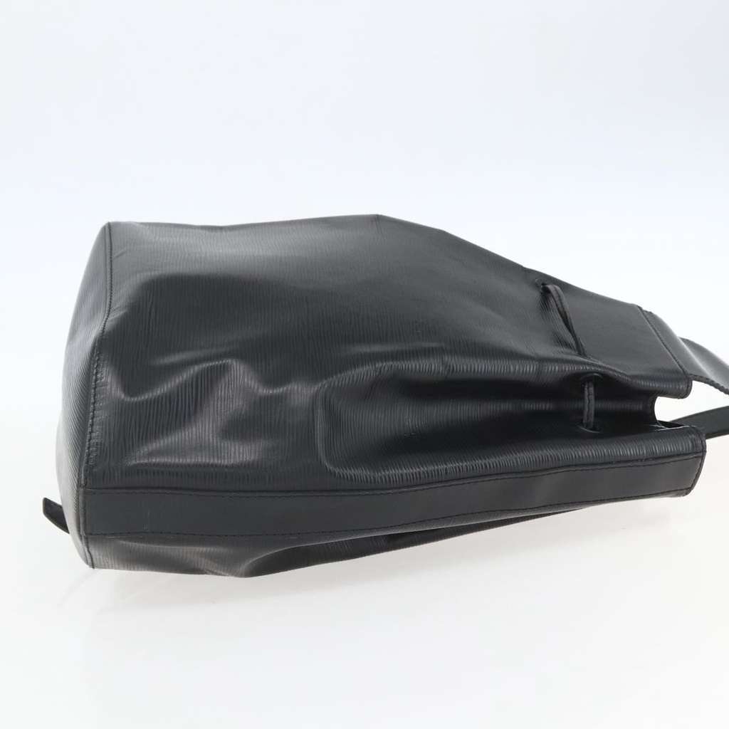 Louis Vuitton Sac a Dos Drawstring Backpack Black Leather Fair condition - Model View