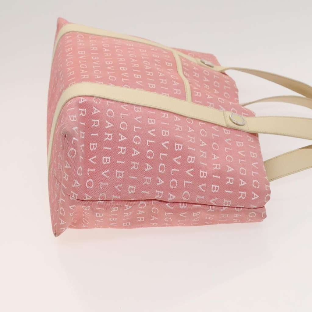 Bvlgari B.Zero1 Logomania Bag Pink Canvas Good condition - Inside View