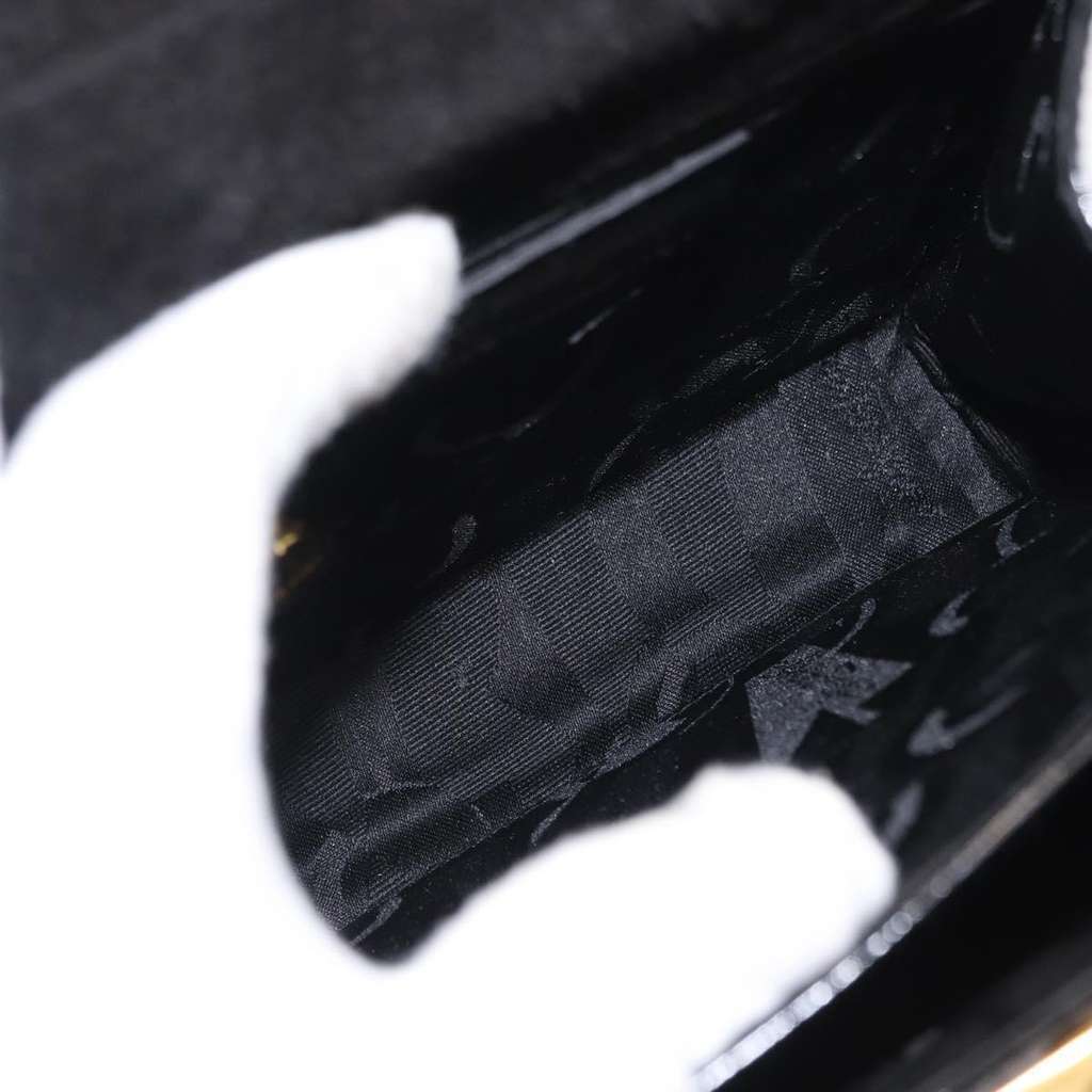 Salvatore Ferragamo Gancini handbag Black Good condition - Box View