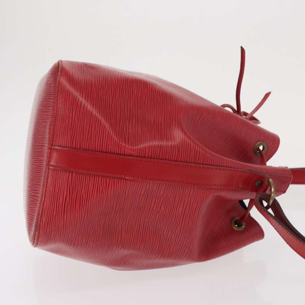 Louis Vuitton Petit Noe Handbag Red Leather Fair condition - Inside View