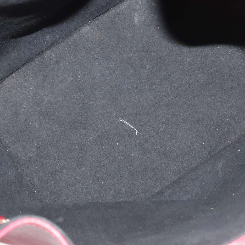 Louis Vuitton Petit Noe Handbag Red Leather Fair condition - Box View