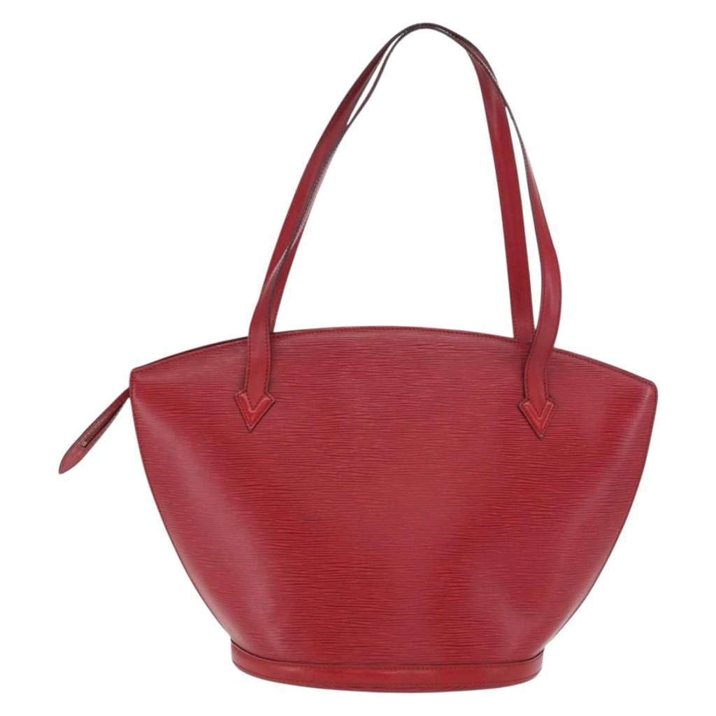 Louis Vuitton Saint Jacques Handbag Red Leather Fair condition - Back View