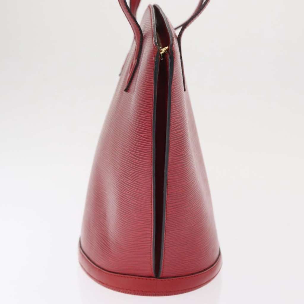 Louis Vuitton Saint Jacques Handbag Red Leather Fair condition - Model View