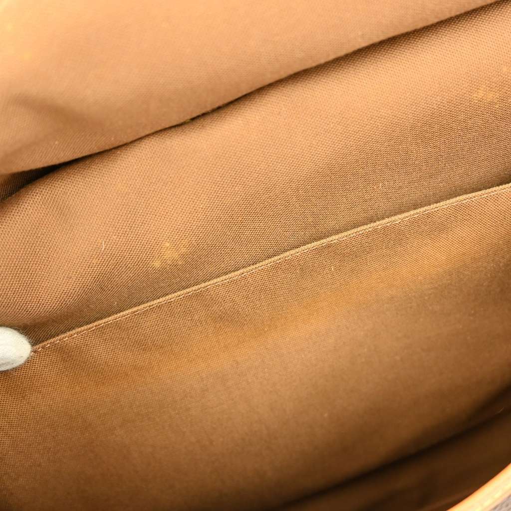 Louis Vuitton Saumur Handbag Brown Canvas Fair condition - Inside View
