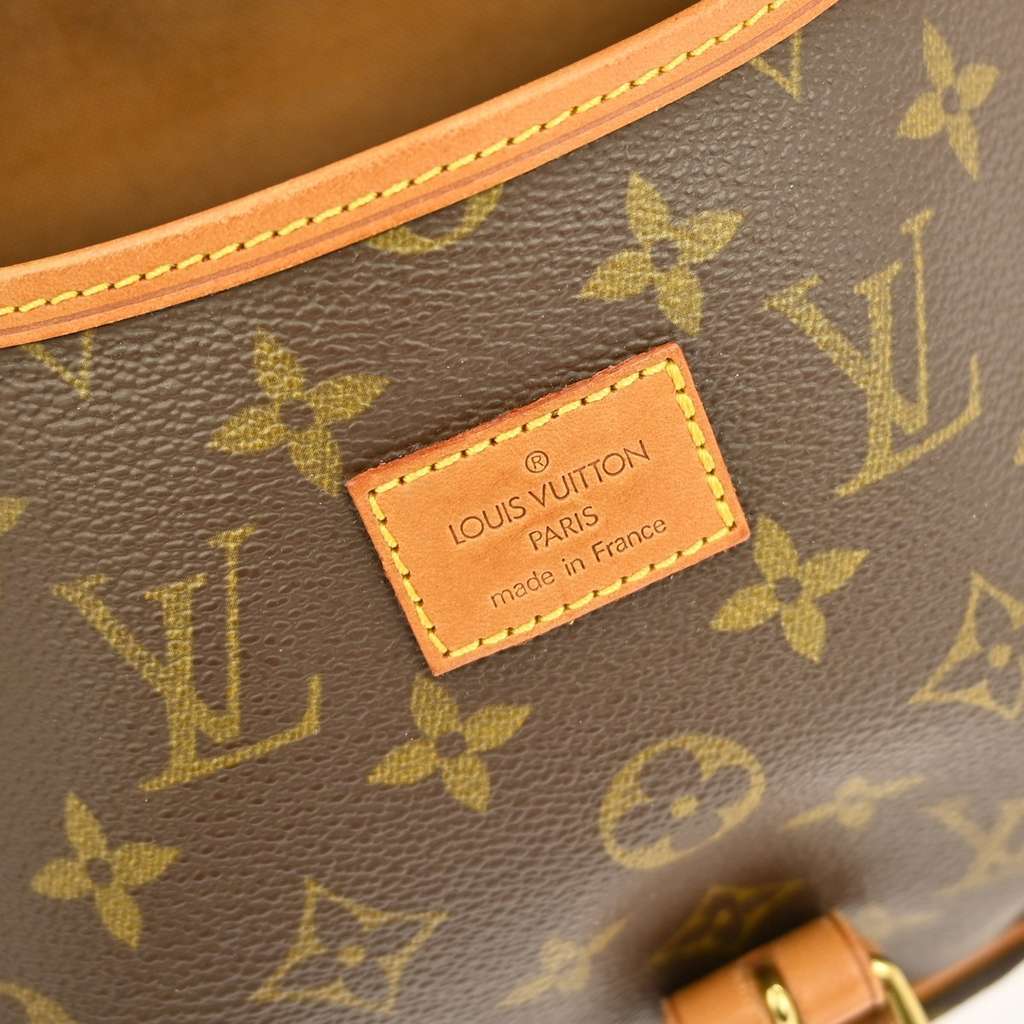 Louis Vuitton Saumur Handbag Brown Canvas Fair condition - Box View
