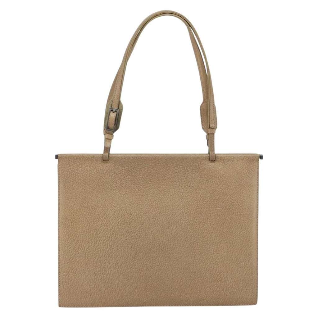 Gucci Tote Bag Beige Leather Good condition - Back View