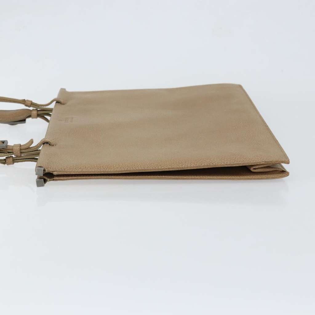 Gucci Tote Bag Beige Leather Good condition - Model View