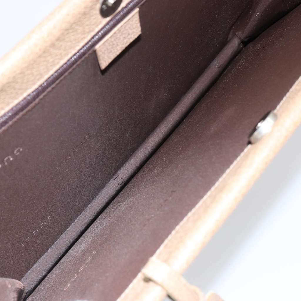 Gucci Tote Bag Beige Leather Good condition - Box View