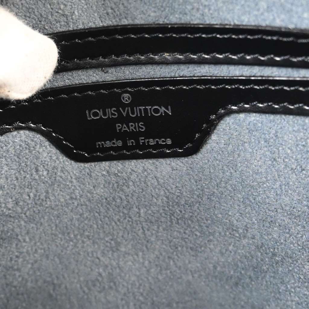 Louis Vuitton Saint Jacques Handbag Black Leather Good condition - Model View