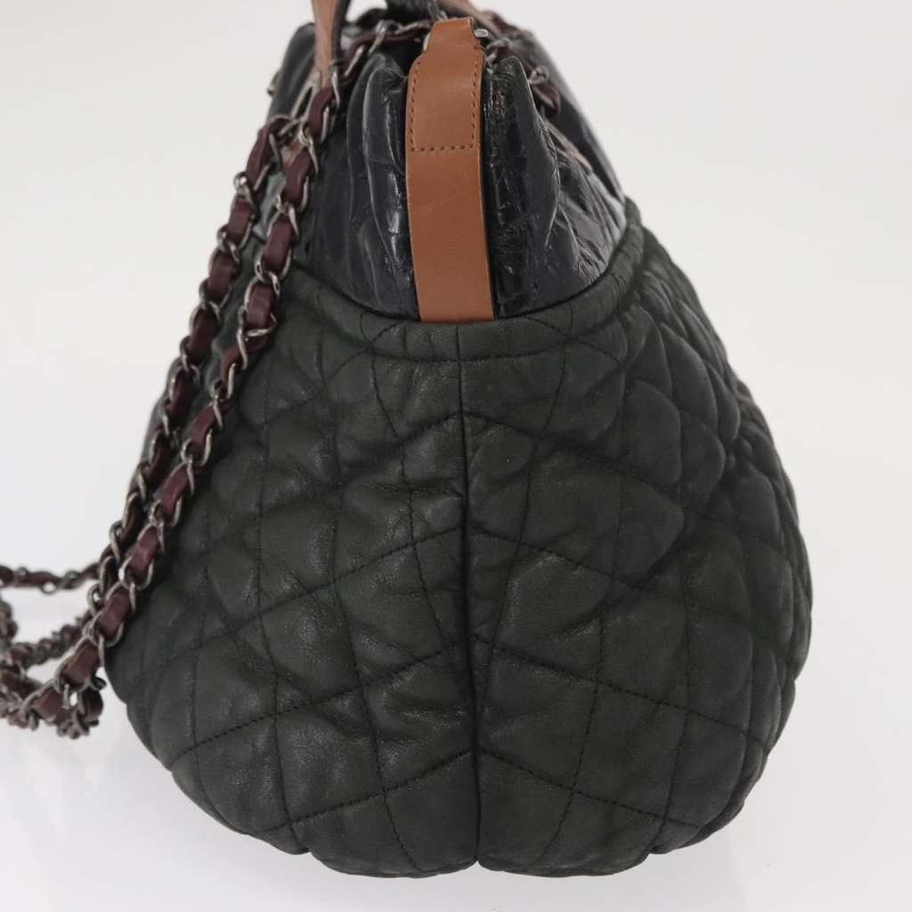 Chanel In The Mix Tote Black Leather Good condition - Inside View