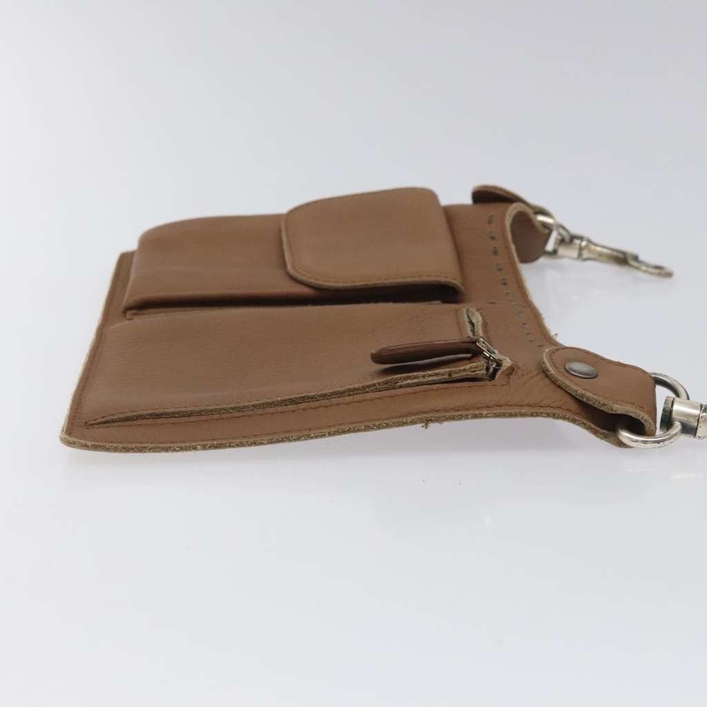 Bottega Veneta Vintage Front Pocket Waist Bag Brown Leather Good condition - Inside View