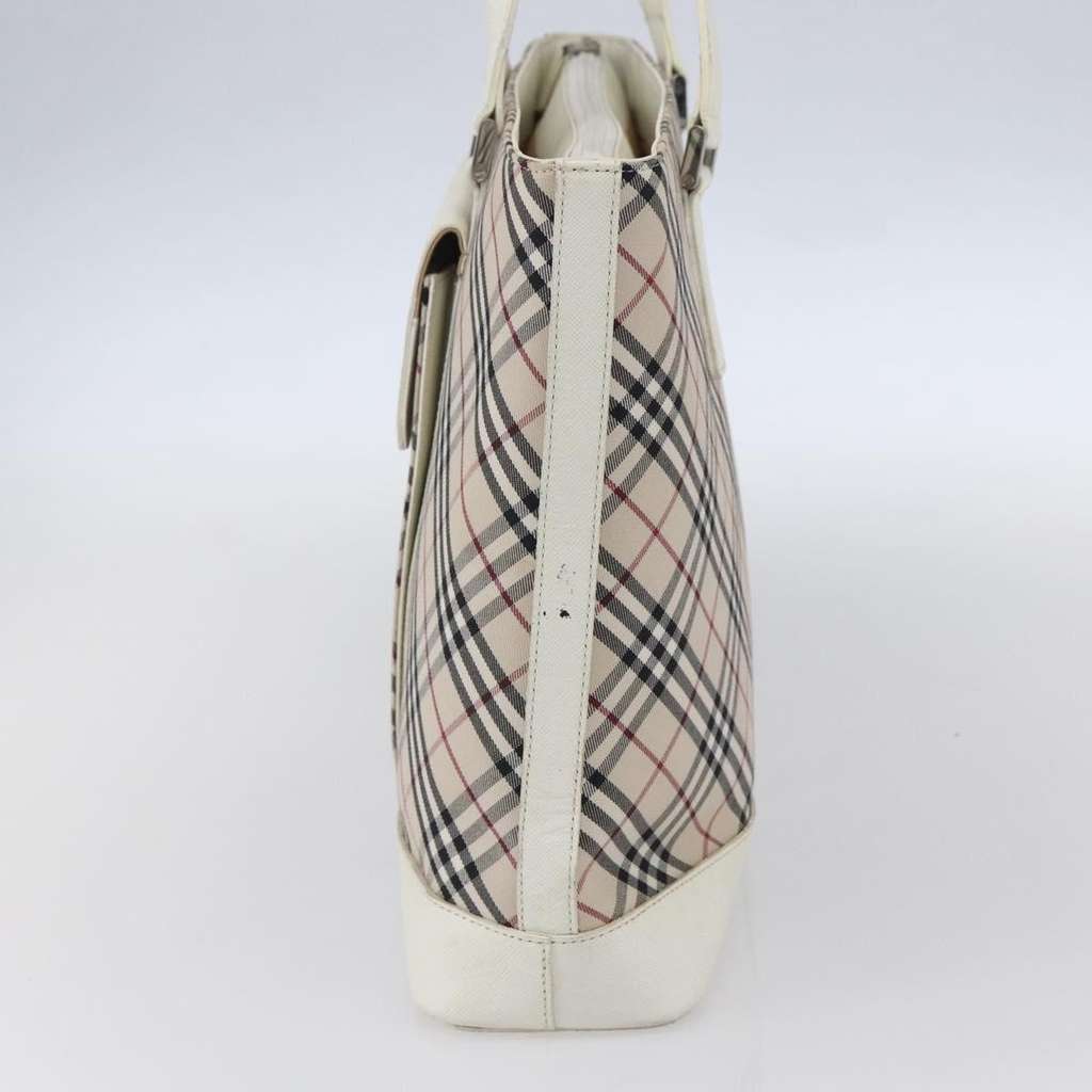 Burberry Nova Check Tote Beige Canvas Good condition - Model View