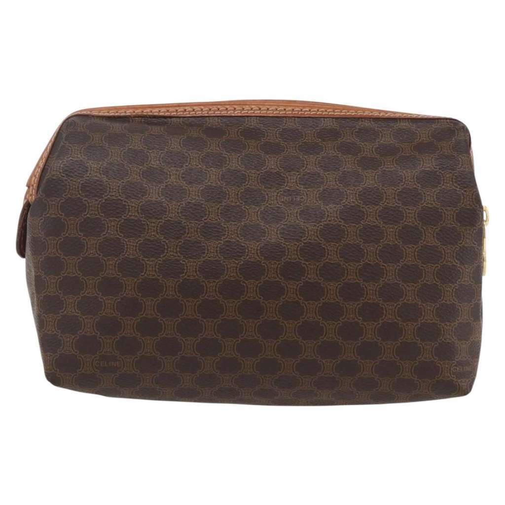 Celine Macadam Pochette Brown Canvas Good condition - Back View