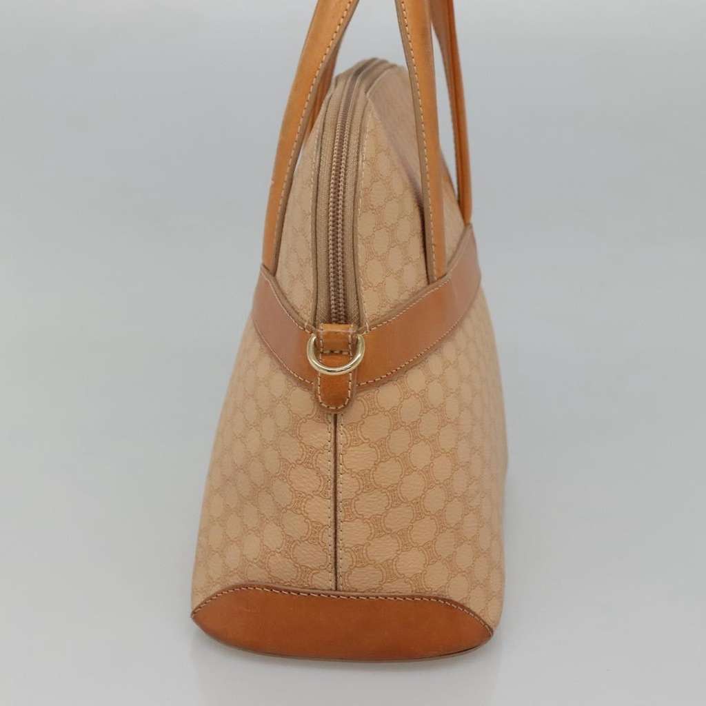 Celine Vintage Macadam Handbag Beige Canvas Good condition - Model View