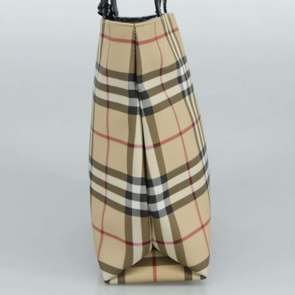 Burberry Top Handle Tote Beige Canvas Good condition - Model View