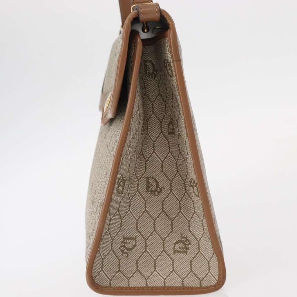 Christian Dior Vintage Honeycomb Handbag Beige Canvas Good condition - Inside View