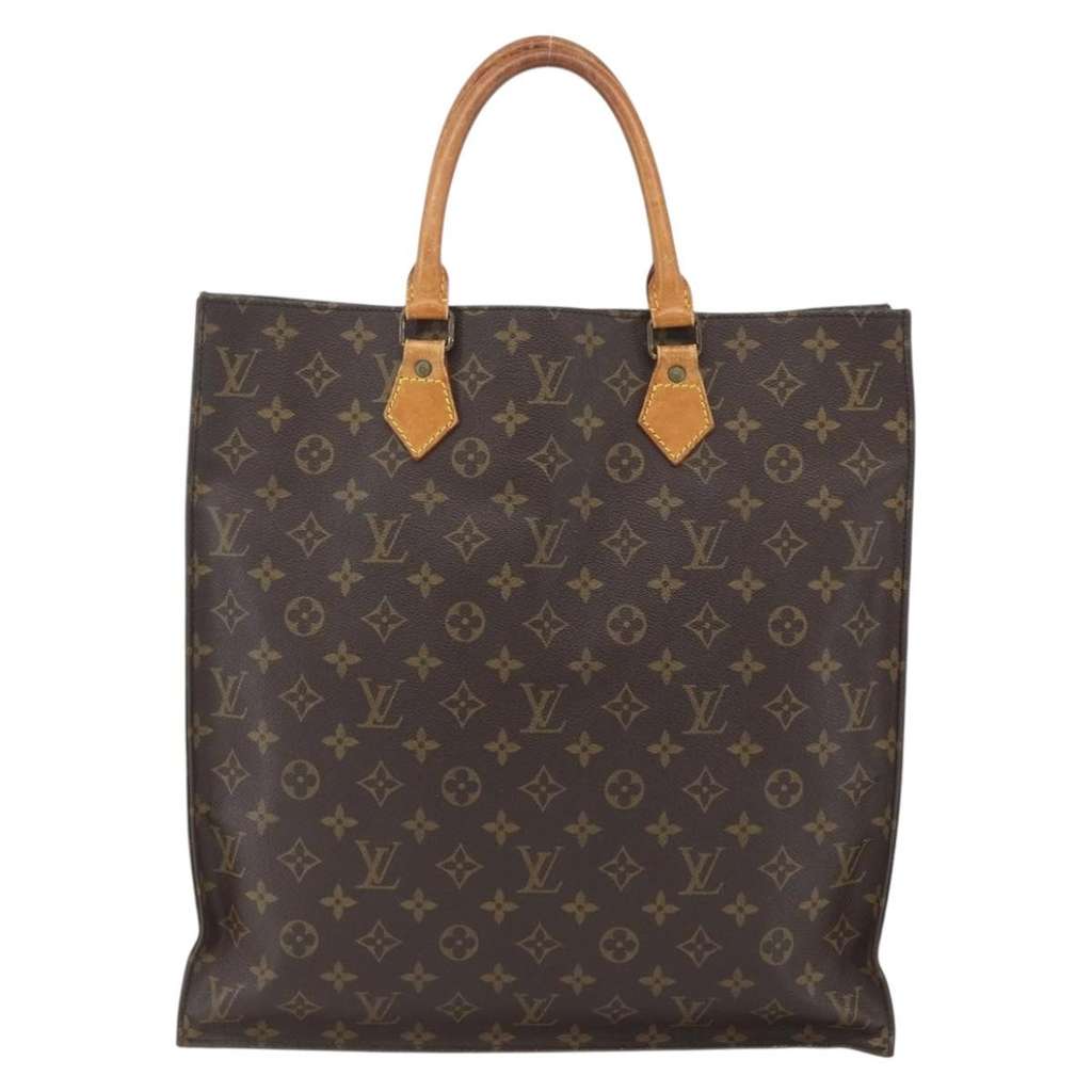Louis Vuitton Sac Plat Bag Brown Canvas Fair condition - Back View