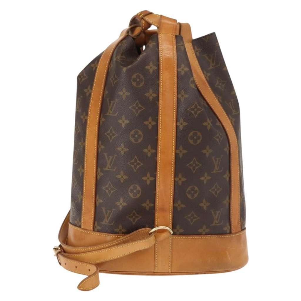 Louis Vuitton Randonnee Backpack Brown Canvas Fair condition - Back View