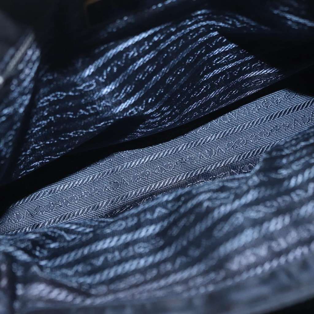 Prada Metal Handles Tote Navy Good condition - Box View