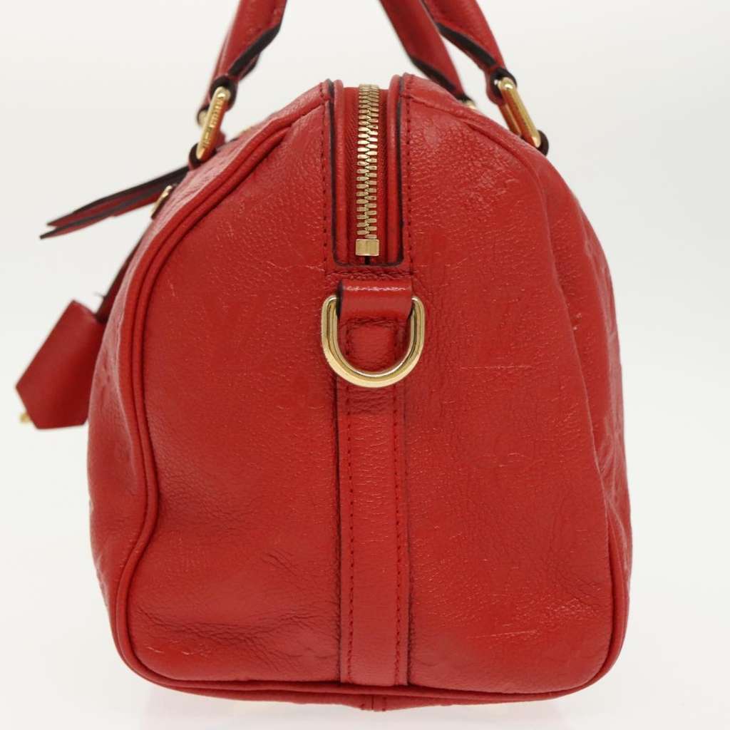 Louis Vuitton Speedy Bandouliere Bag Red Leather Good condition - Inside View