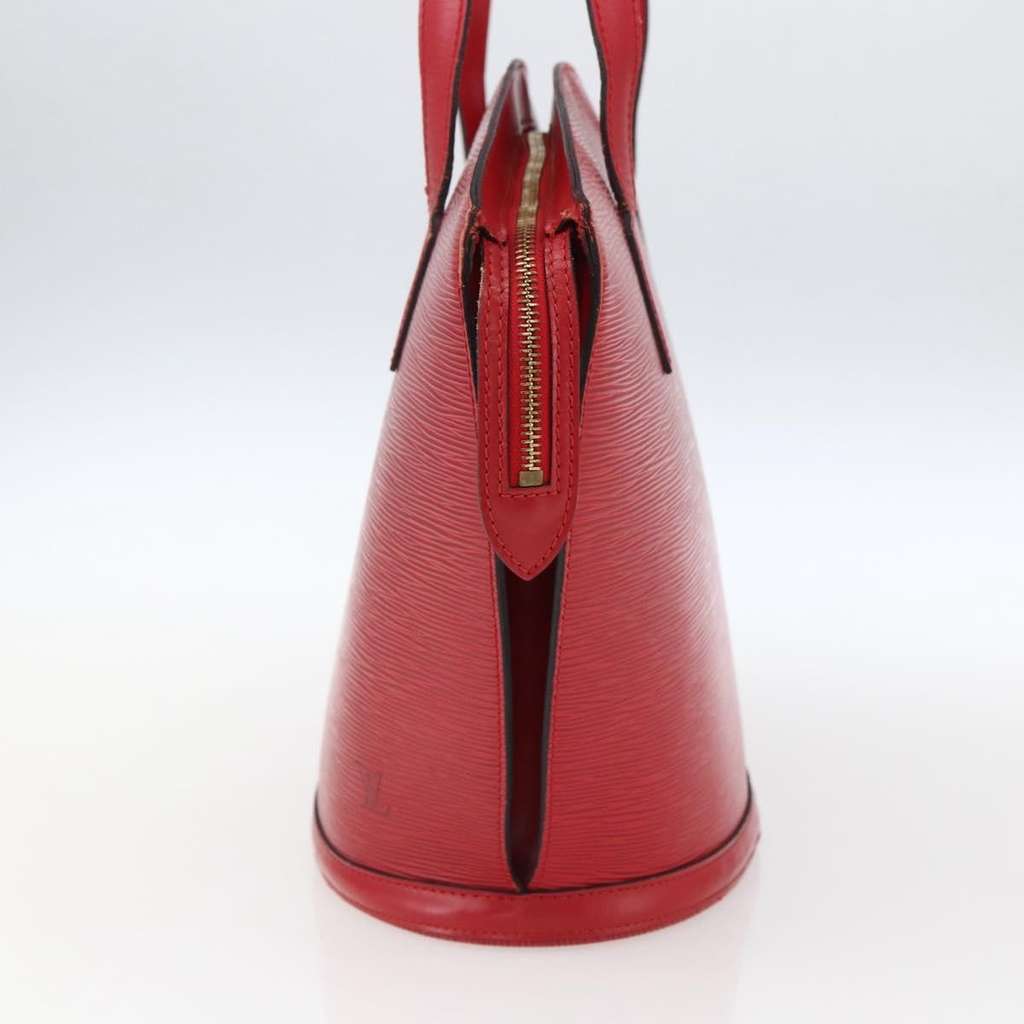 Louis Vuitton Saint Jacques Handbag Red Leather Good condition - Model View