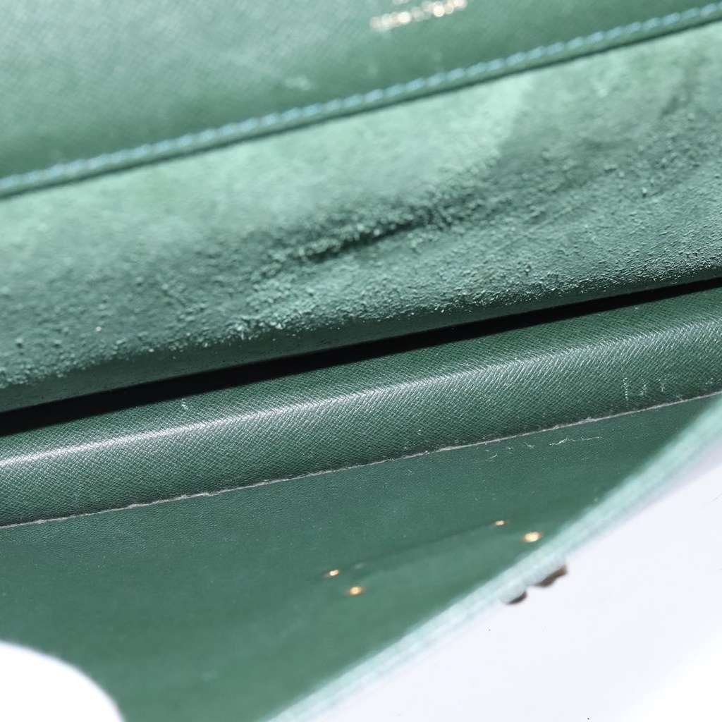 Louis Vuitton Serviette Kourad Briefcase Green Leather Good condition - Box View