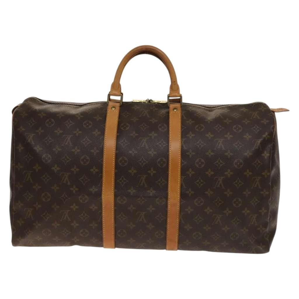 Louis Vuitton Keepall Bag Brown Canvas Good condition - Back View