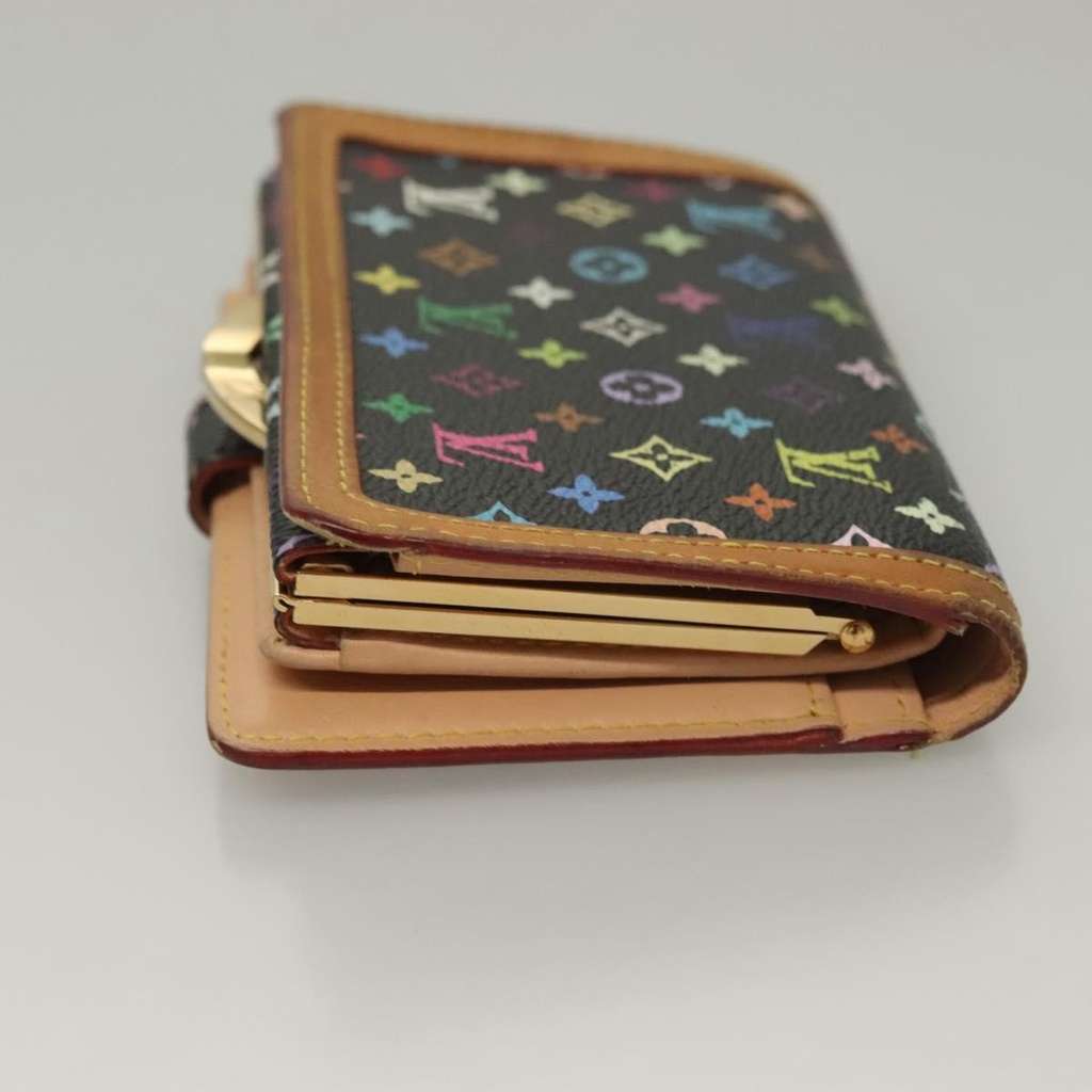 Louis Vuitton Portefeuille Viennois Black Canvas Good condition - Model View