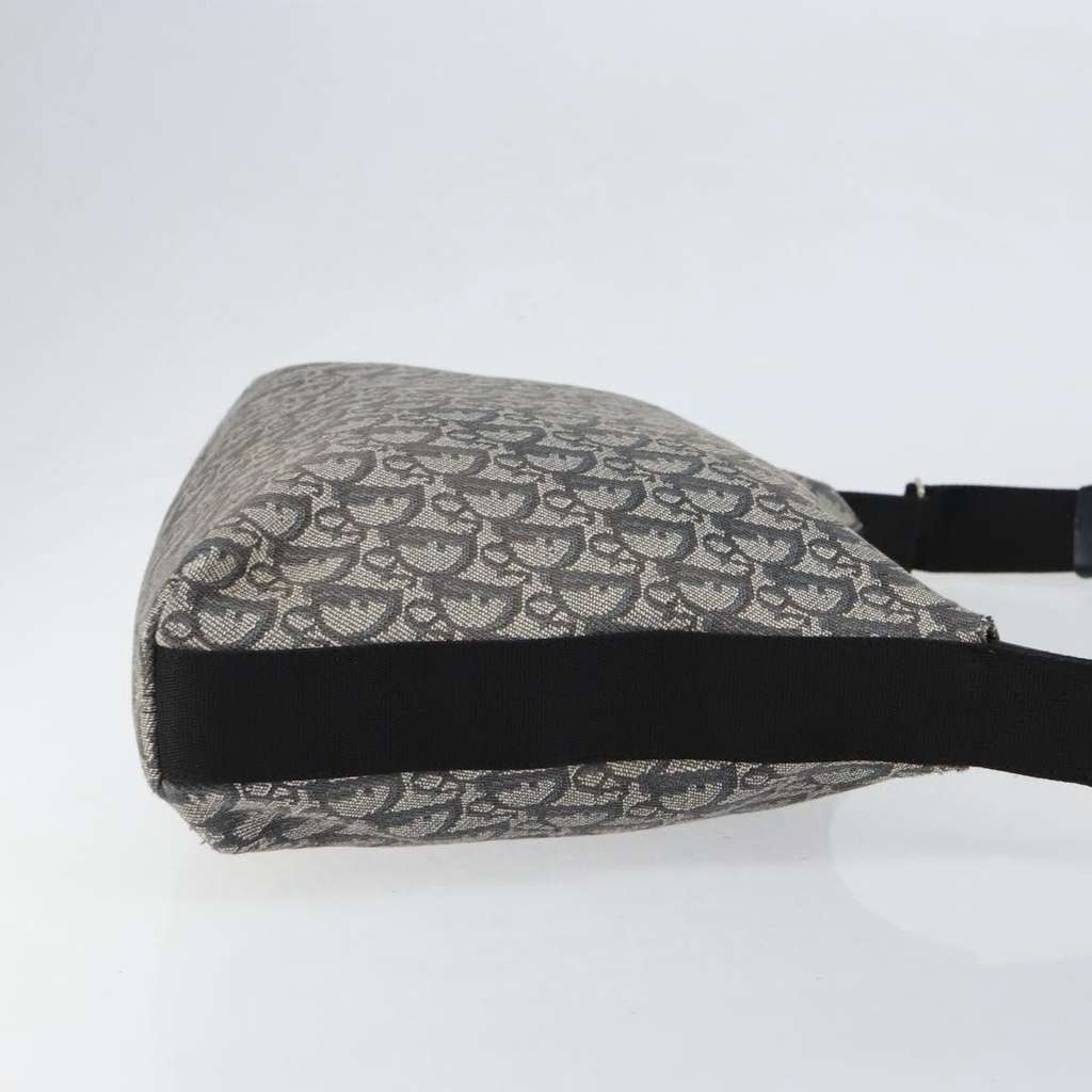 Christian Dior Vintage Trotter Shoulder Bag Navy Canvas Good condition - Inside View