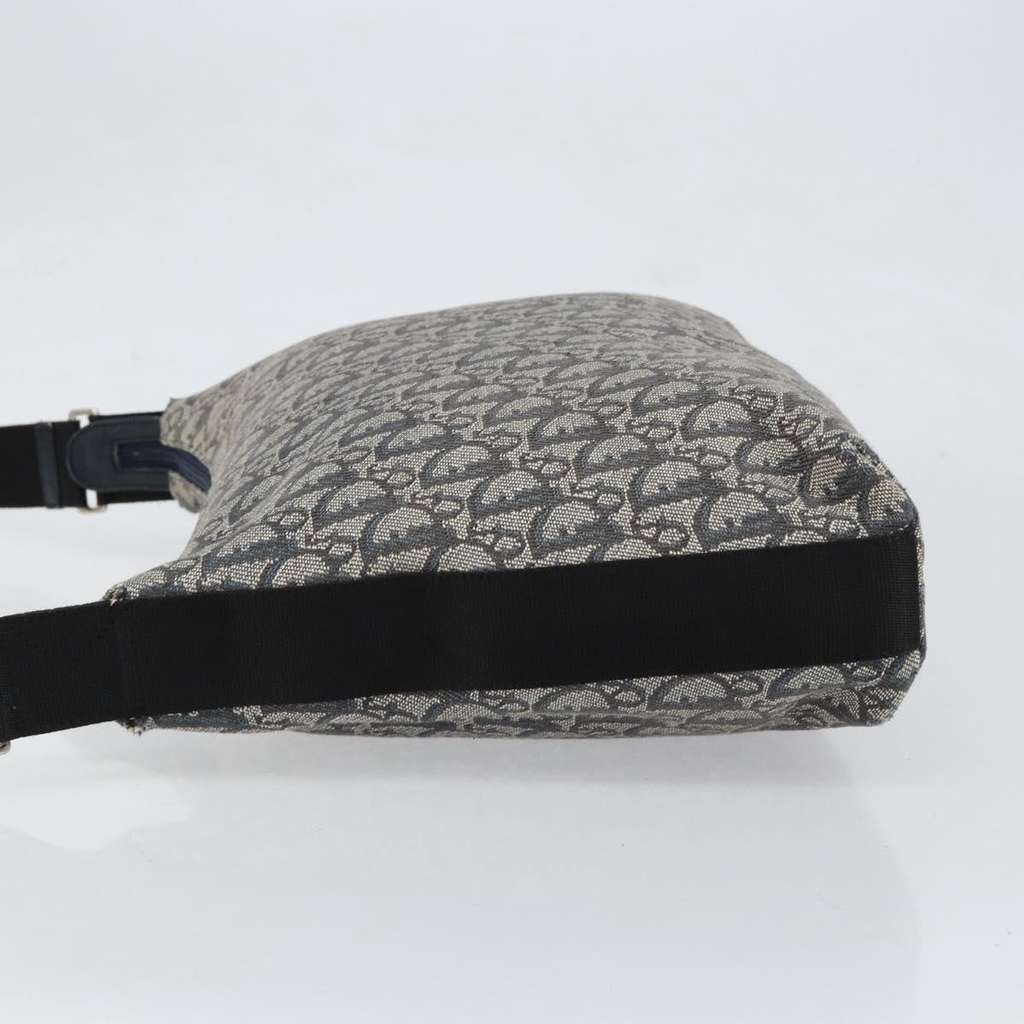 Christian Dior Vintage Trotter Shoulder Bag Navy Canvas Good condition - Model View