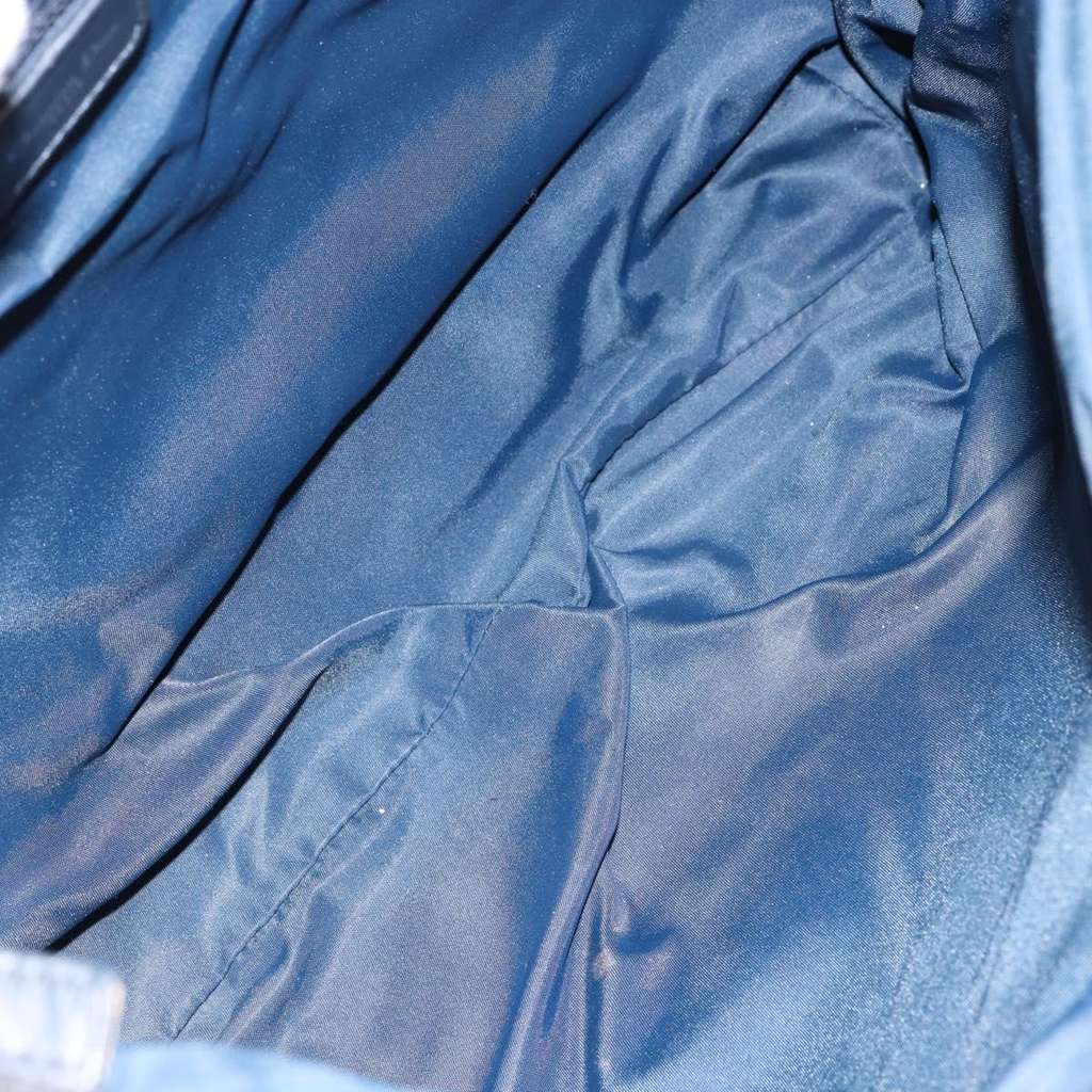 Christian Dior Vintage Trotter Shoulder Bag Navy Canvas Good condition - Box View