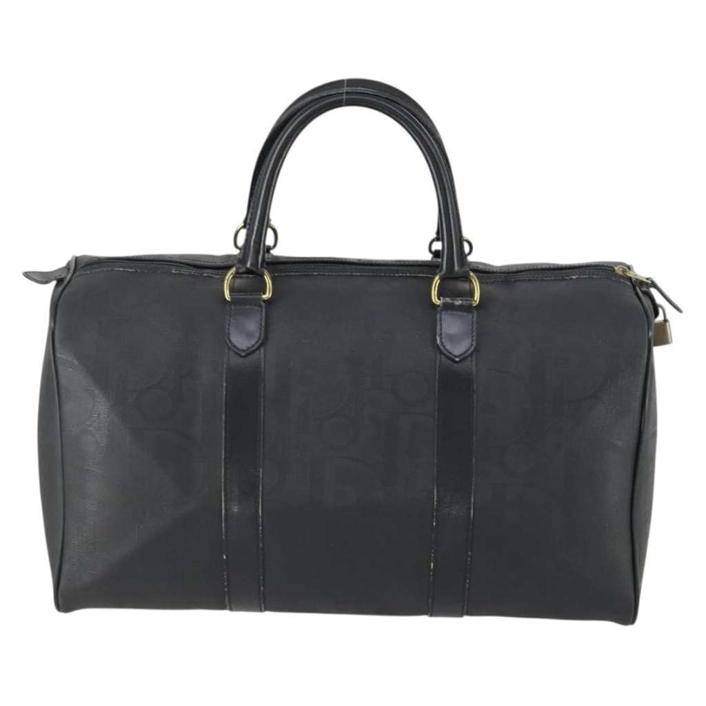 Christian Dior Vintage Trotter Boston Bag Black Good condition - Back View