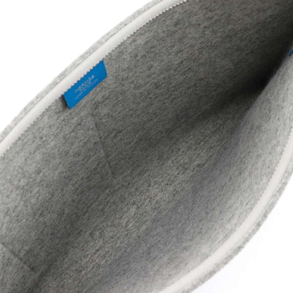 Hermès Toodoo Pouch Blue Wool Good condition - Model View