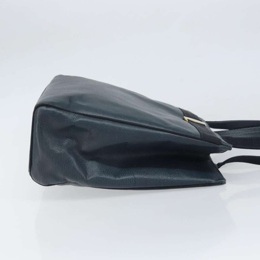 Salvatore Ferragamo Vala tote Blue Leather Fair condition - Inside View