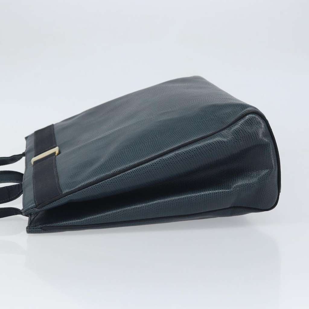 Salvatore Ferragamo Vala tote Blue Leather Fair condition - Model View